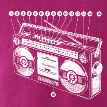 Nákres starý magnetofon