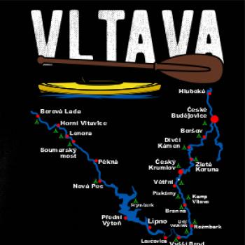 Mapa řeky Vltavy Mapa řeky Vltavy
