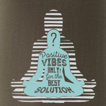 Joga - think positive šedá
