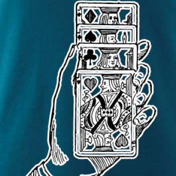 Poker ruka s kartama