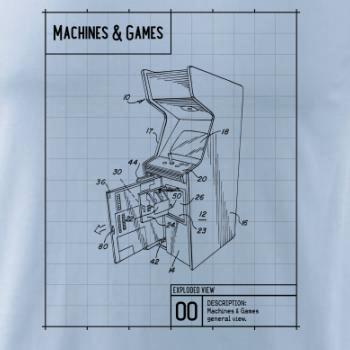 Nákres herní automat otevřený