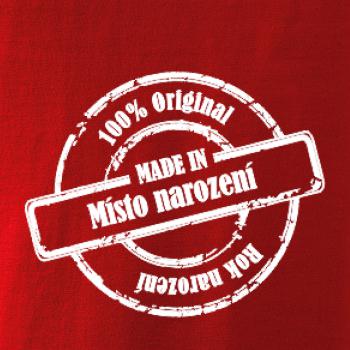 Etiketa - Original - město a rok narození