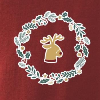 Vánoční věnec se sobem