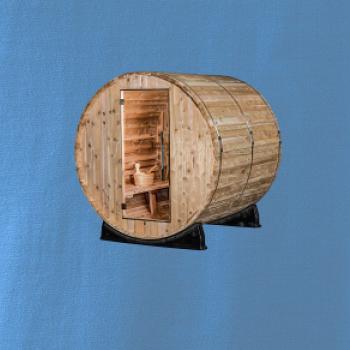 Venkovní sauna z boku