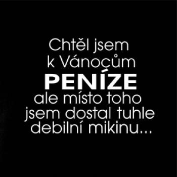 Chtěl jsem k Vánocům peníze