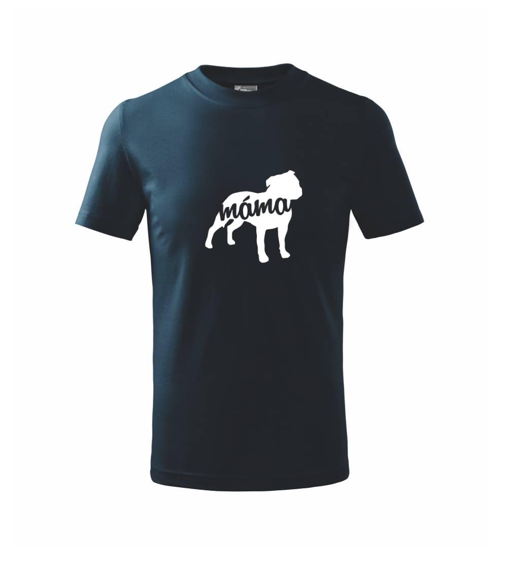 Stafordširský bullteriér máma obrys