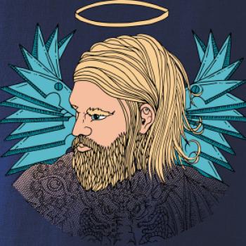 Anděl malovaný - muž (Pecka design)