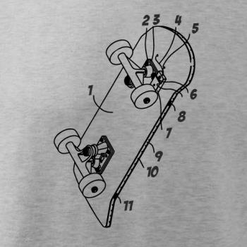 Skateboard nákres prkna