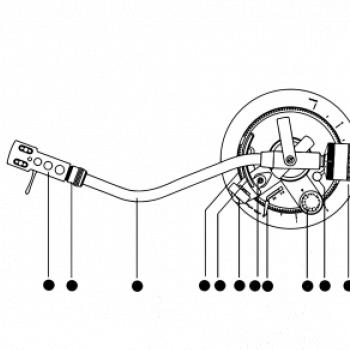 Nákres rameno gramofonu