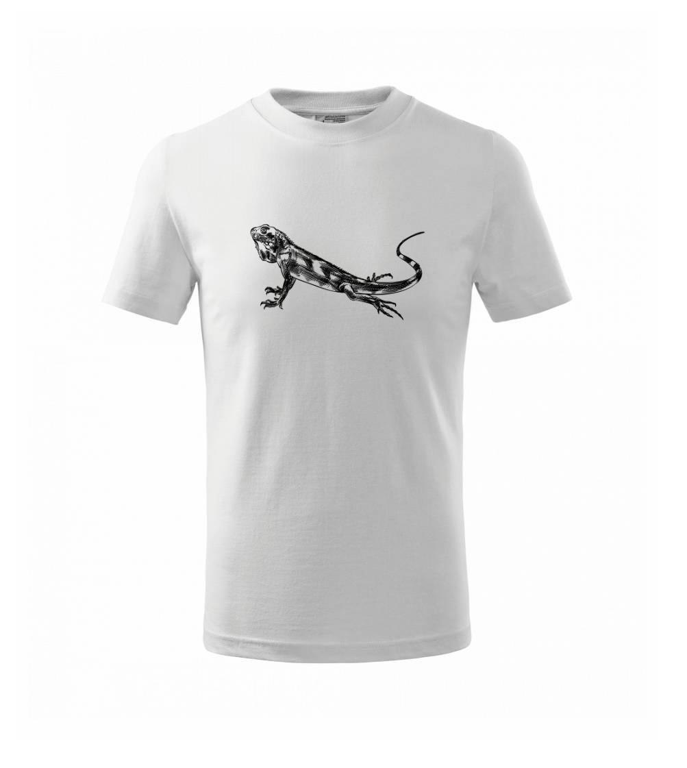 Tužkou kreslený Leguán 