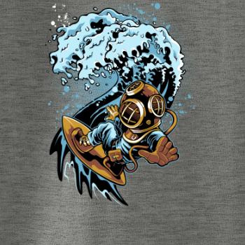 Surfující potápěč