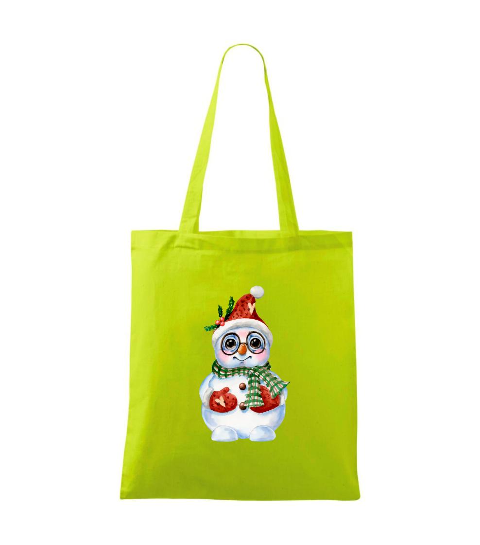 Sněhulák kreslený s brýlemi