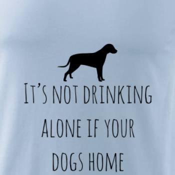 It’s not drinking alone if your dogs home