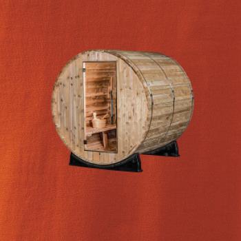 Venkovní sauna z boku