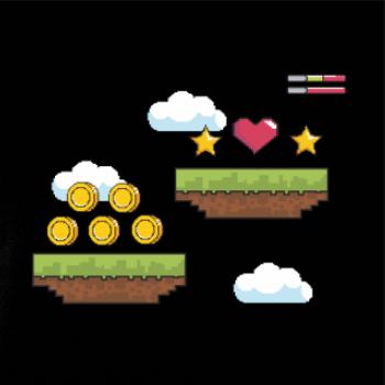 Gamer - stará hra - mince a mraky