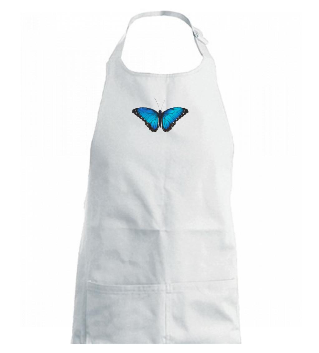 Motyl babočka Morpho Peleides - Zástěra na vaření