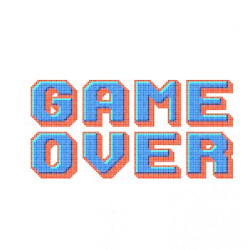 Game over - arcade napis