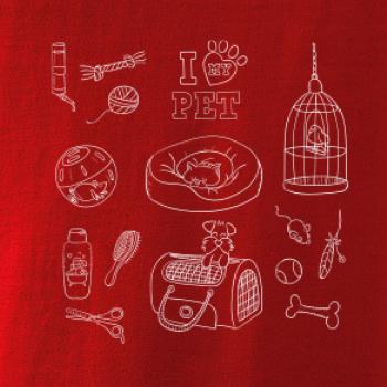 I love my pet - kreslený obrázek