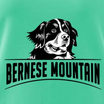 Bernese mountain - hlava a nápis