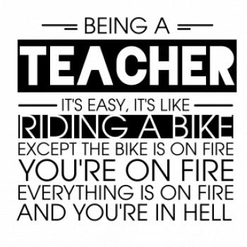 Being a teacher - bike