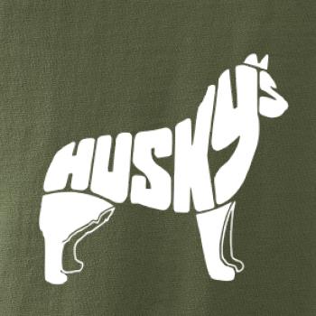 Husky - text v těle