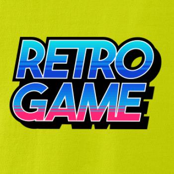 Retro game nápis barevný