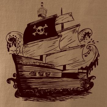 Pirátská loď malovaná