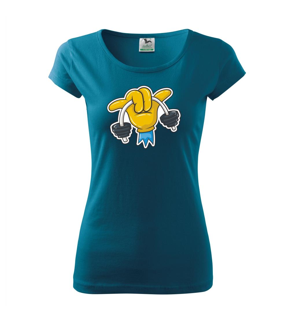 Comics ruka a činka