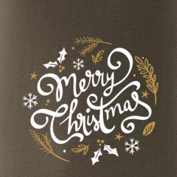 Merry christmas - nápis kulatý