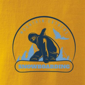 Mountain extreme snowboarding kulaté