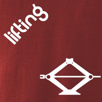 Lifting nápis šikmo