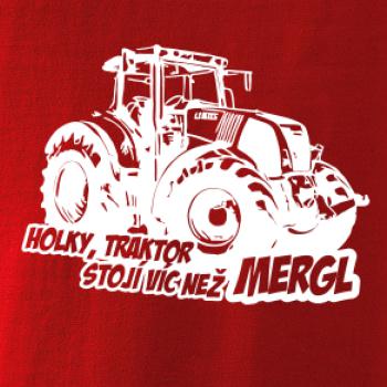 Holky, traktor stojí víc než mergl