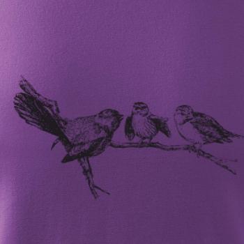 Ptáčci na větvi malovaní