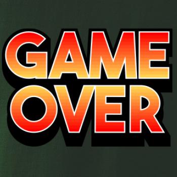 Game over - nápis barevný