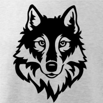 Hlava vlka černobílá (Hana-creative)