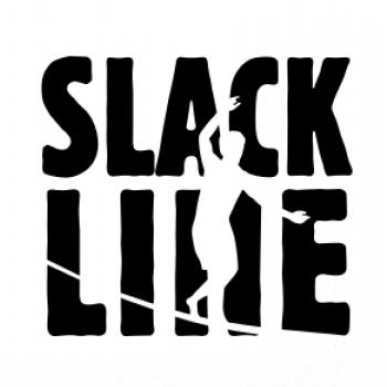 Slackline nápis
