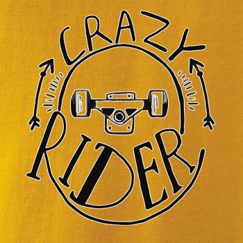 Crazy skateboard rider