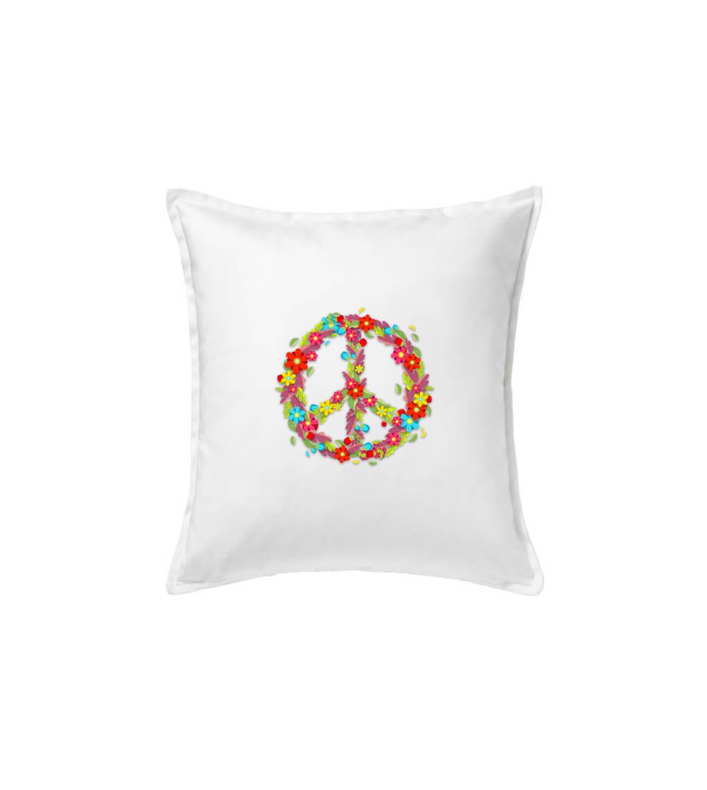 Peace symbol červené květiny Peace symbol červené květiny