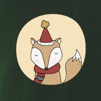 Vánoční liška v kolečku