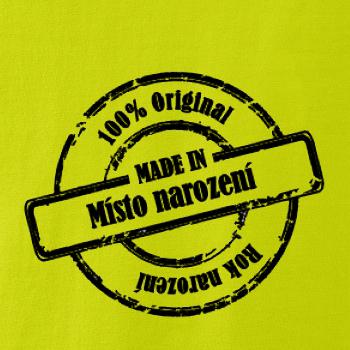 Etiketa - Original - město a rok narození