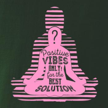 Joga - positive vibes only růžová