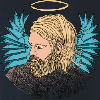 Anděl malovaný - muž (Pecka design)