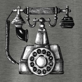 Telefon starý kreslený