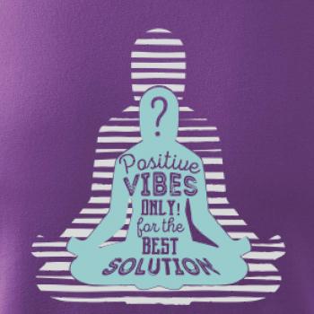 Joga - think positive šedá