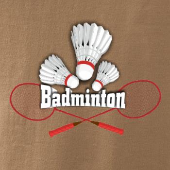 Badminton - nápis s košíky