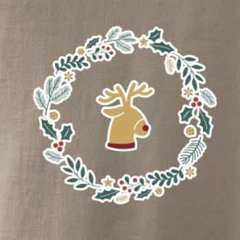 Vánoční věnec se sobem