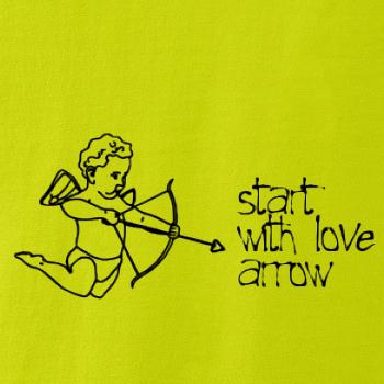 Start with love arrow