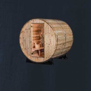 Venkovní sauna z boku