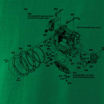 Nákres uzávěrka starý fotoaparát