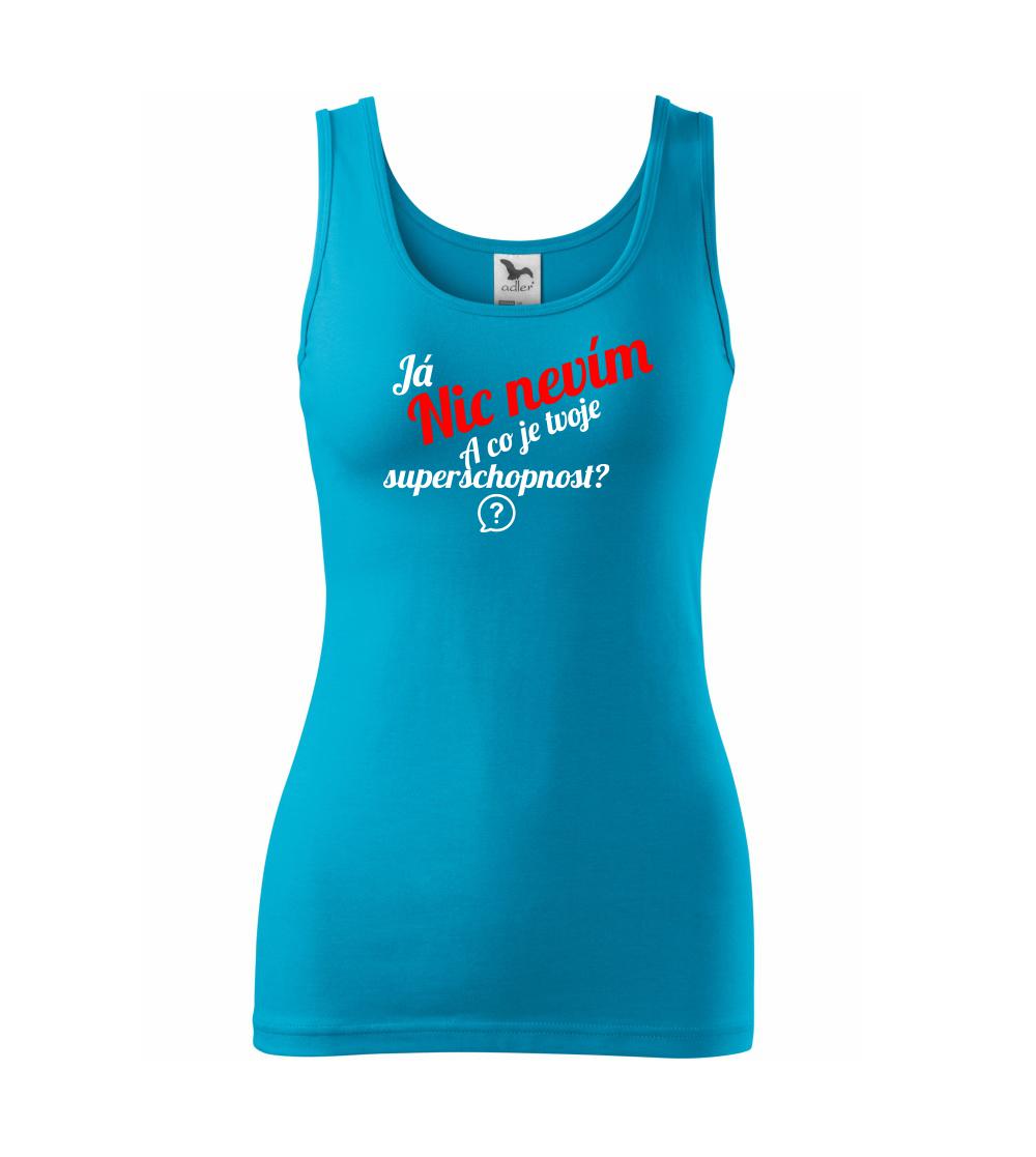Já nic nevím - tvoje superschopnost?  šikmý nápis